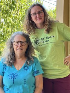 hosts Celia and April Art Spark TX Radio Hour