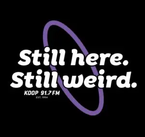 t shirt 2026 KOOP 91.7 FM - Austin's Community Radio