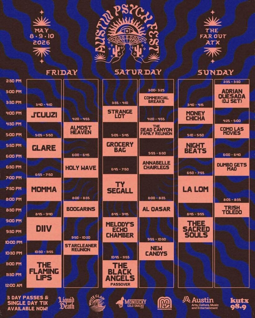 9637 A Guide to the 2026 Austin Psych Fest